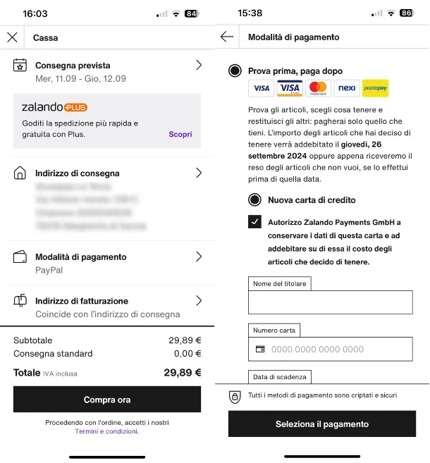 COME ATTIVARE PROVA PRIMA PAGA DOPO DI ZALANDO Mondo Samsung